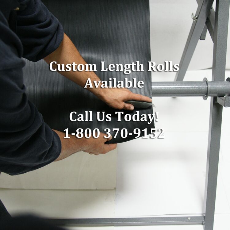 Corrugated Fine Rib Custom Cut Large Corrugated fine rib black color custom length cut available image