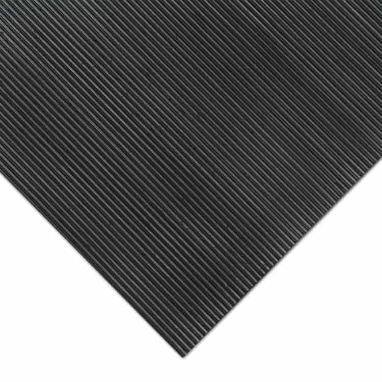 Fine Rib Corner Large Corrugated fine rib black color corner