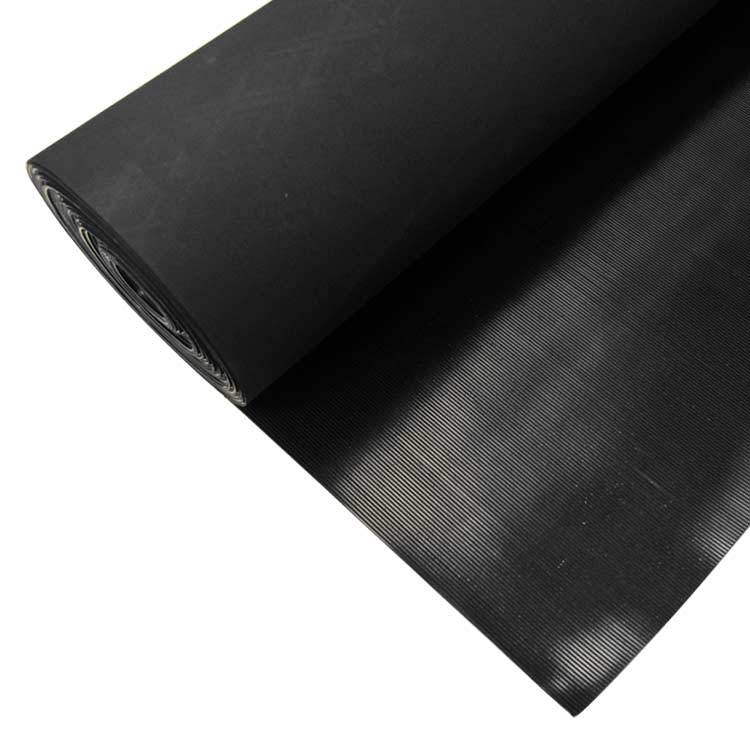 Fine_Rib_Roll_Large Corrugated fine rib black color roll
