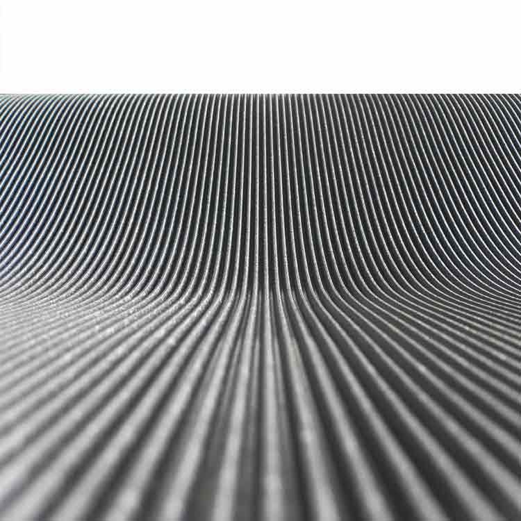 Fine Rib Texture Large Corrugated Fine Rib black color texture