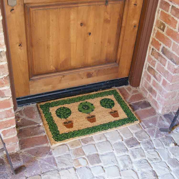 Grandmas_Plants_Action2_Large Resilient Grandmas Plants mat in front of door