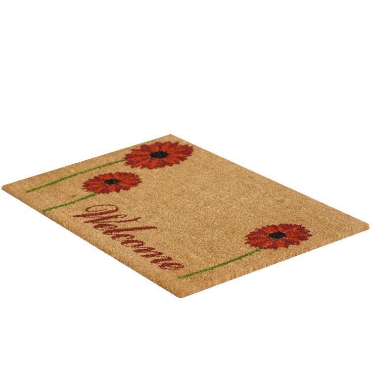 Field of Red Daisies - A Welcome Flower Mat