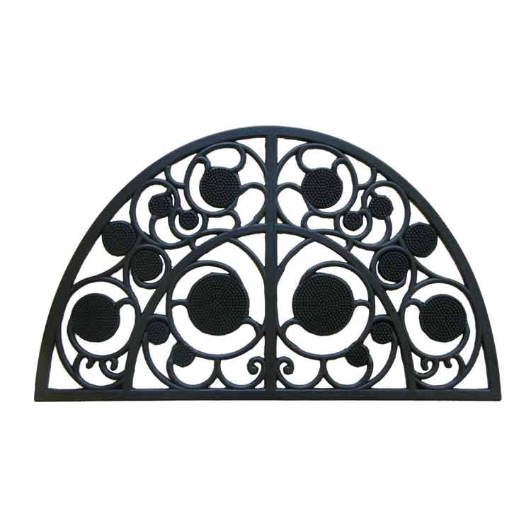 Irish 01 Product 750x750 Black in color Rubber Welcome Mat Looks Like Cast Iron with No Rust