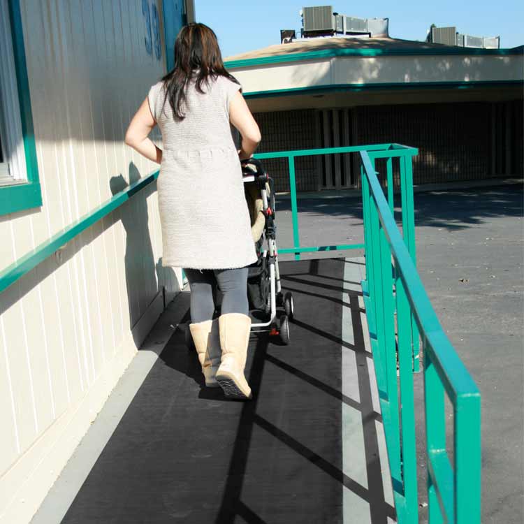 Ramp Cleat Action6 Large Black in color Perfect Anti-Slip Mats for Inclines, Ramps, and Walkways