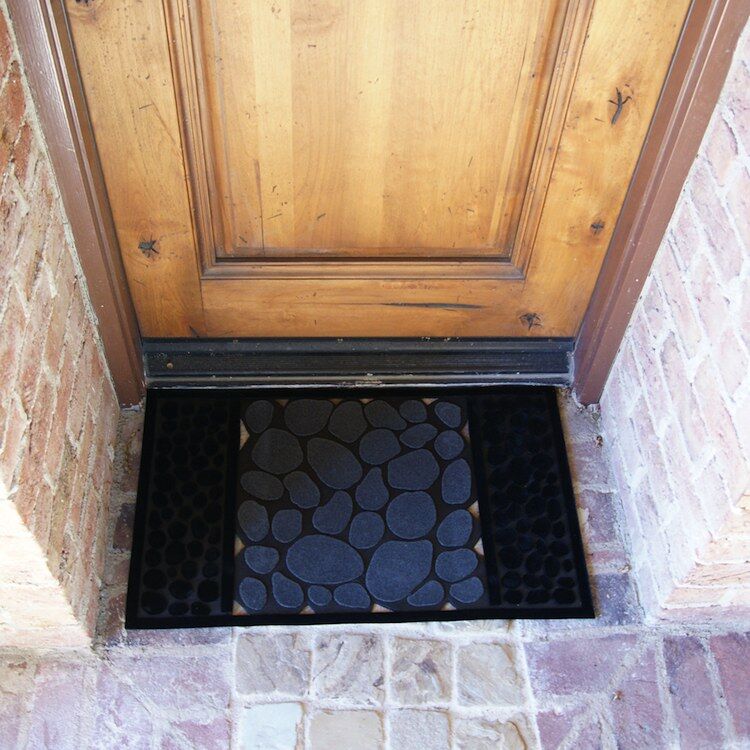 RiverRocks-02-Action_750x750 Perfect Black color with picture of rocks Welcome Mat