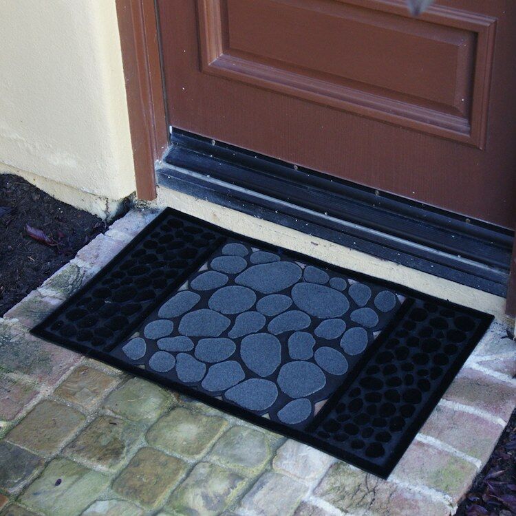RiverRocks-03-Action_750x750 Perfect Black color with picture of rocks Welcome Mat