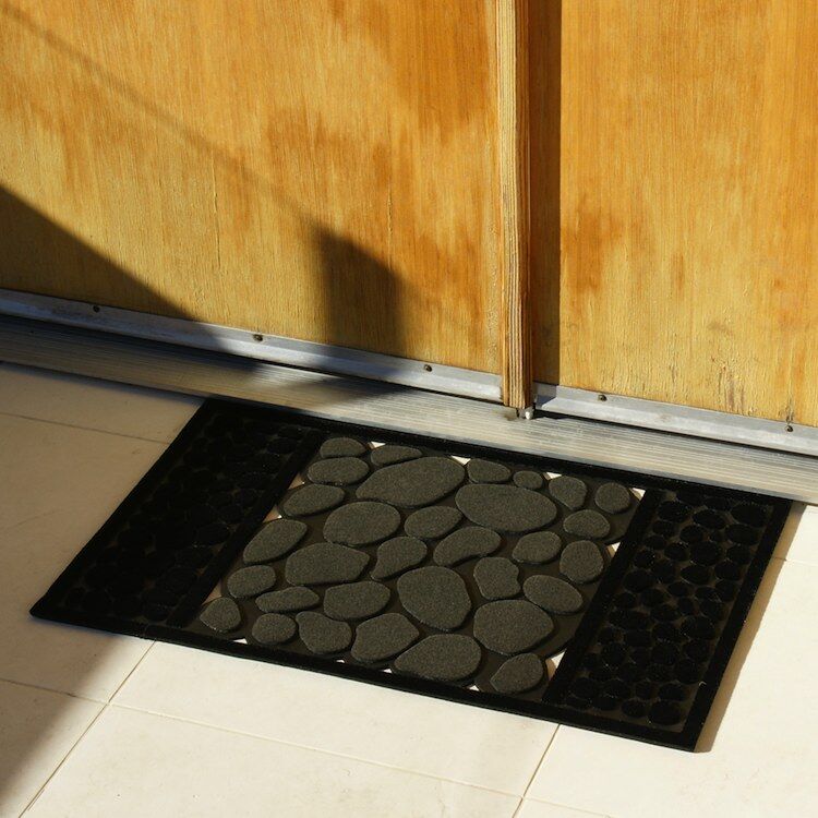 RiverRocks-04-Action_750x750 Perfect Black color with picture of rocks Welcome Mat