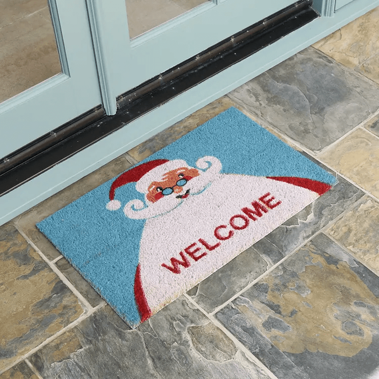 Santa-Claus-is-back-02-Action_Large Christmas Doormats with Santa Clause