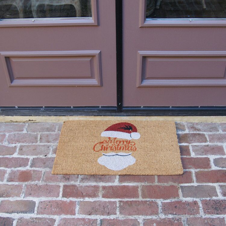 scottish-fraser-fir-with-bootscraper-11-action_Large Santa’s Favorite Outdoor Christmas Doormat