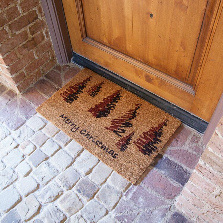 Scottish-Action-01_Large Scottish Fraser Fir Forest – Outdoor Christmas Doormat