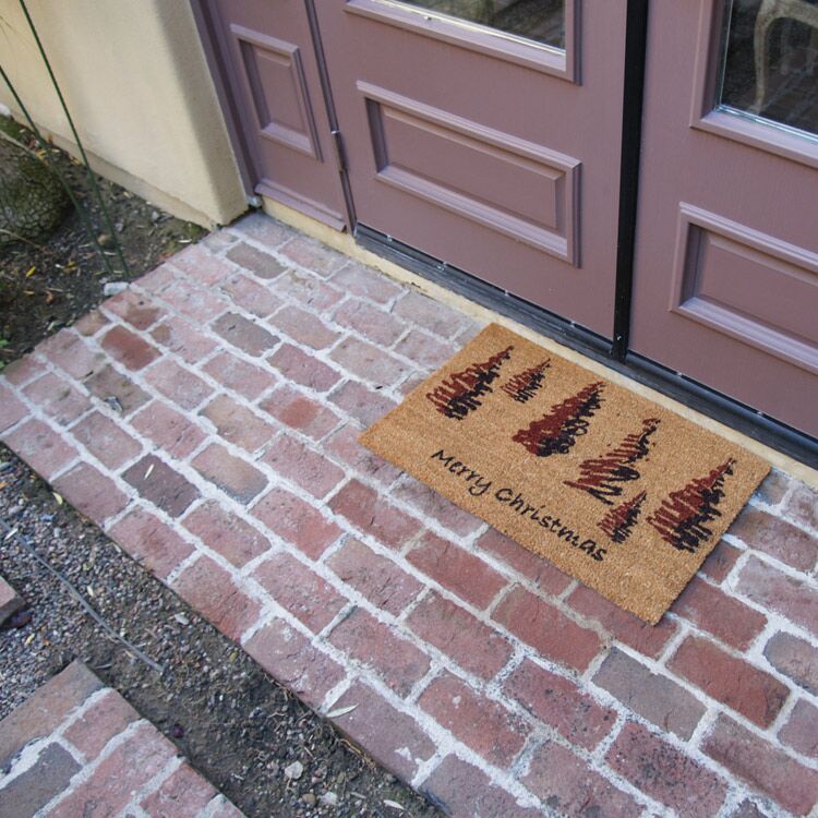 Scottish-Action-03_Large Scottish Fraser Fir Forest – Outdoor Christmas Doormat
