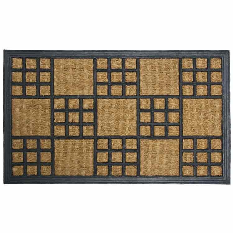 Summer in Cardiff 01 Product 750x750 All Weather Mat with black color square pattern design