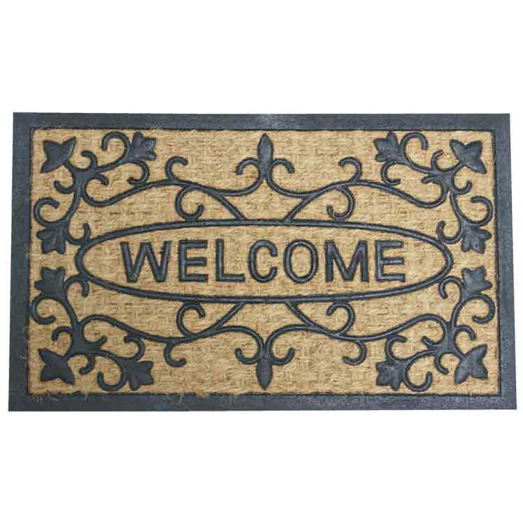 Welcome to our House 01 Product 750x750 1 Welcome doormat with rubber coir design to improve traction