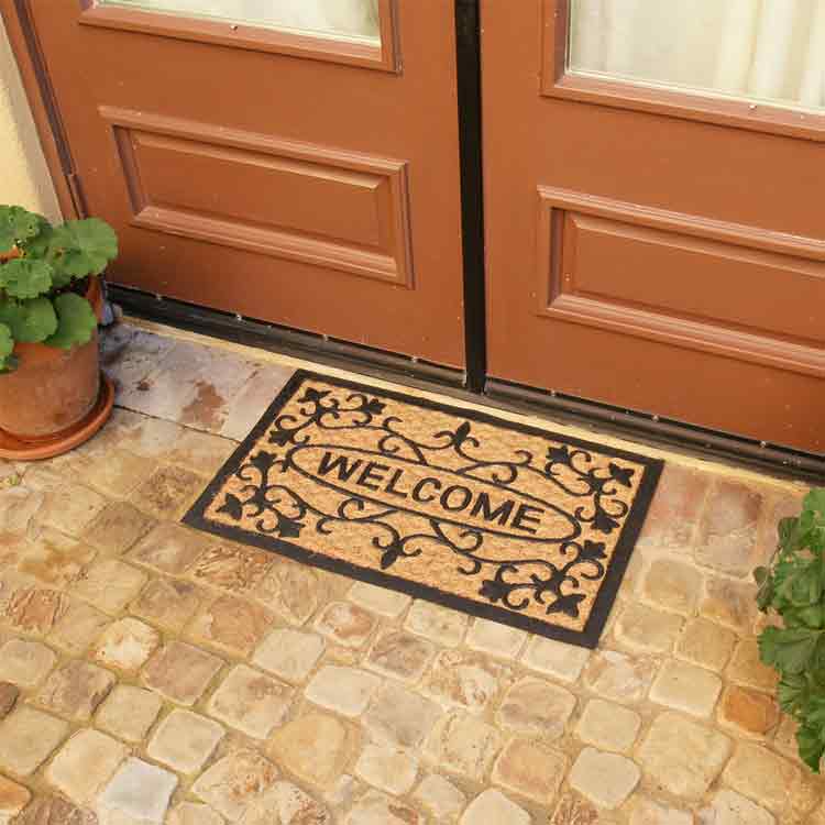 Welcome to our house 02 Action 750x750 1 Welcome to our house doormat