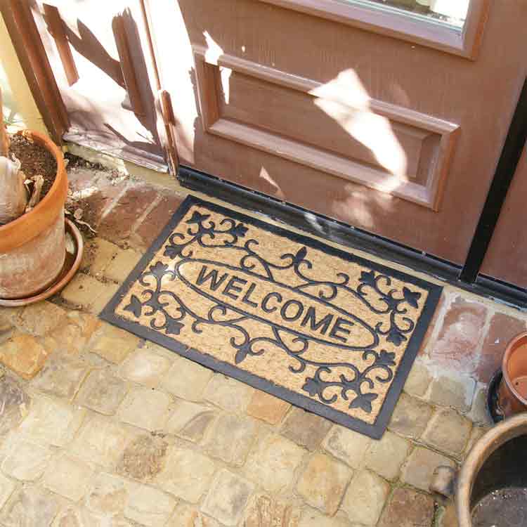 Welcome to our house 03 Action 750x750 1 Welcome to our house doormat