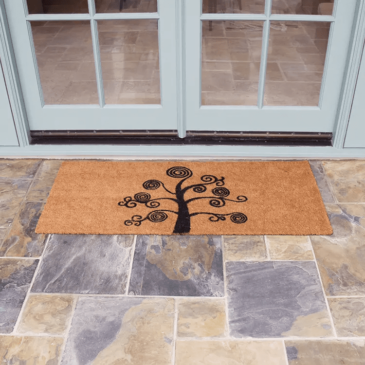 deciduous-tree-modern-double-door-11-action_Large Deciduous Tree – Modern Door Mat