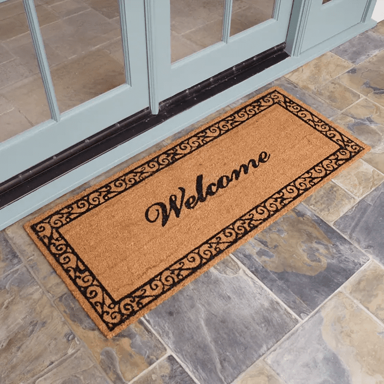 estate-style-welcome-double-door-01-action_Large Estate Style Welcome Doormat