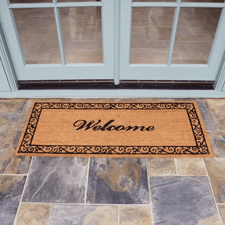 estate-style-welcome-double-door-11-action_Large Estate Style Welcome Doormat