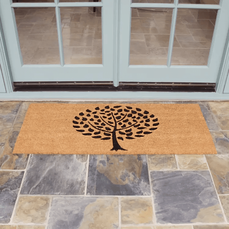modern-landscape-contemporary-double-11-action_Large Double door kit one shaped in a tree and one with a welcome message on it