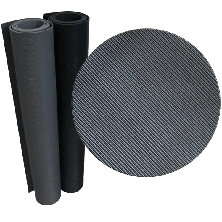 Rubber Fine Ribbed Corrugated Rubber Flooring Entry Shot Rubber Fine Ribbed Corrugated Rubber Flooring Entry Shot