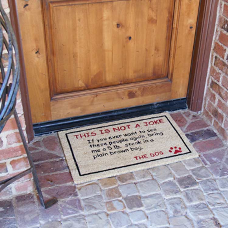 Bring Steak Action1 Large copy Bring a 5lbs. Steak! Dog Door Mat