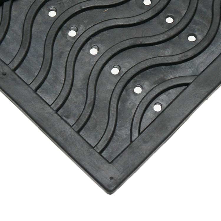 Dura_Scraper_Wave_Entry Dura Scraper wave design black in color doormat 2 in a pile