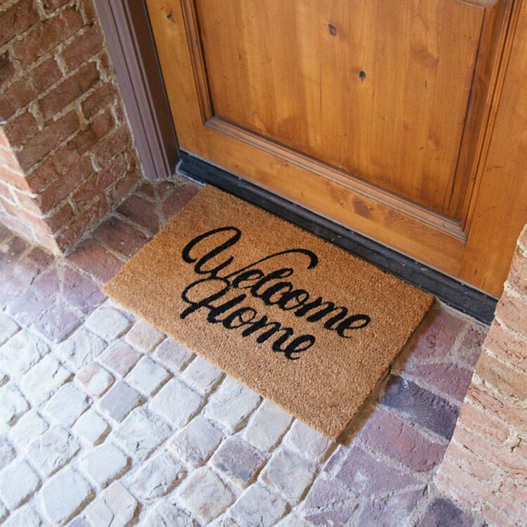 GreetingsFromYourHumbleAbode Action 01 750x750 1 Greetings from your humble abode! welcome home doormat in front of door