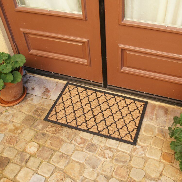 Harmonious Garden Action 1 Large Harmonious Garden Rubber Entrance Mat