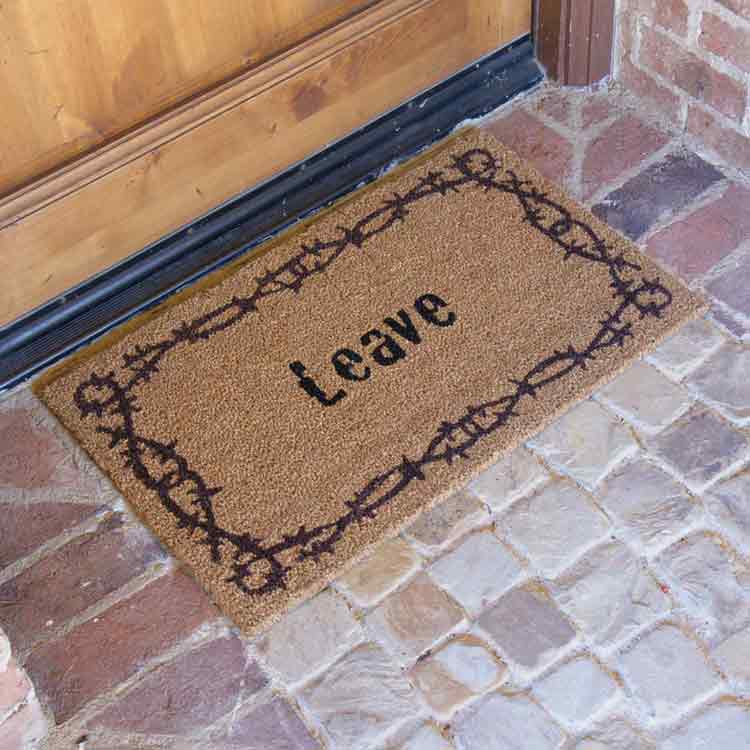 Leave_Action2_Large Un-Invite all Guest with this Eco-Friendly Funny Doormat