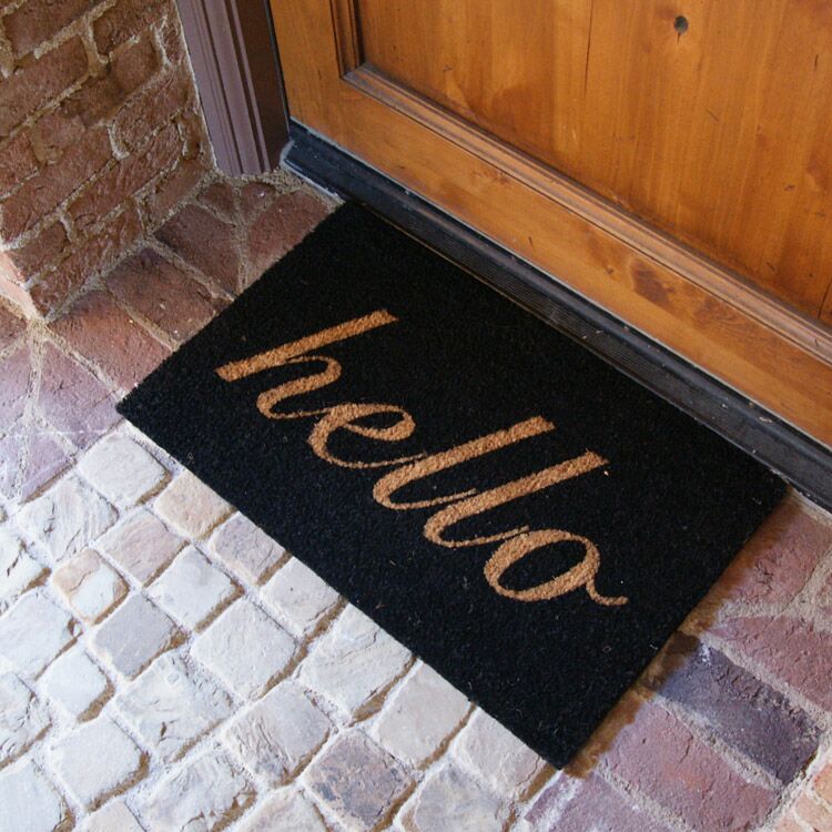 MinimalistExpression Action 01 750x750 1 A minimalist Expression just Hello doormat