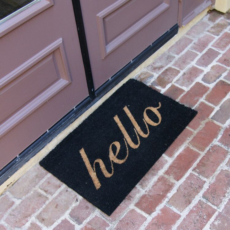 MinimalistExpression Action 03 750x750 1 A minimalist Expression just Hello doormat