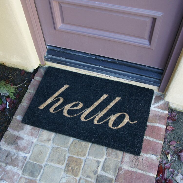 MinimalistExpression Action 04 750x750 1 A minimalist Expression just Hello doormat