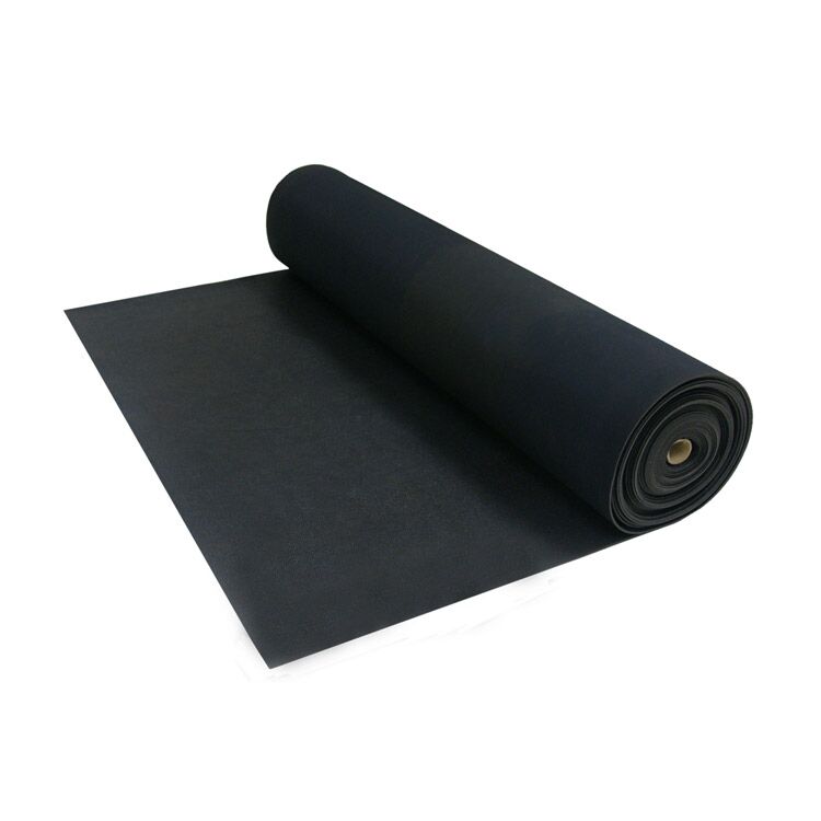Tought_N_Lastic_Roll_Shot_Large Black color Reclaimed Safety Rubber Mat Improves Traction and Resilience roll