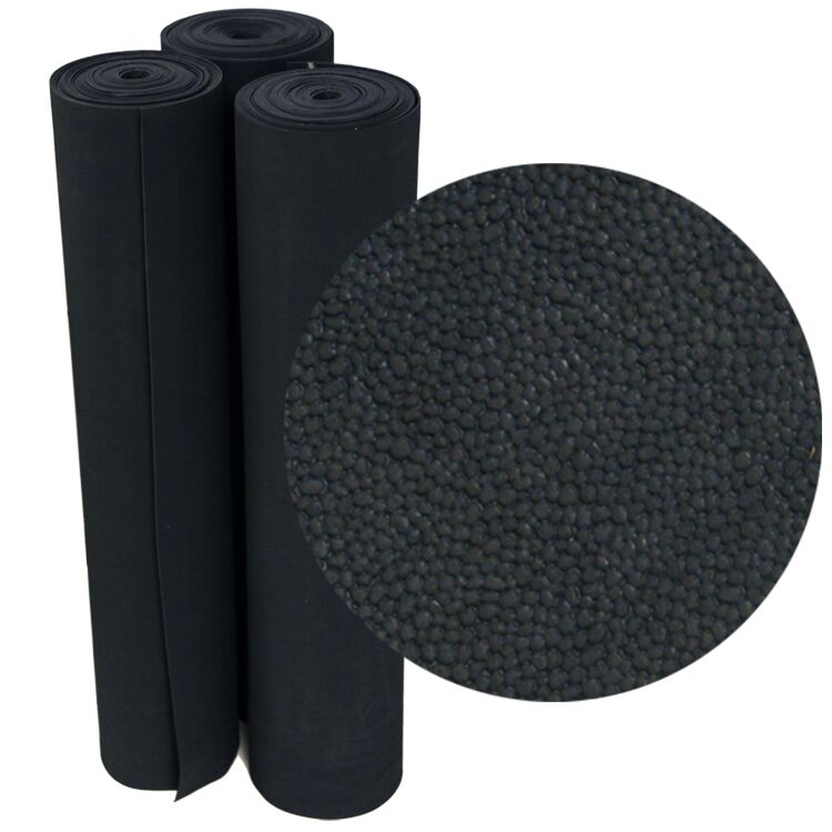 Tuff N Lastic Entry Shot Large Reclaimed Safety Rubber Mat black in color Improves Traction and Resilience