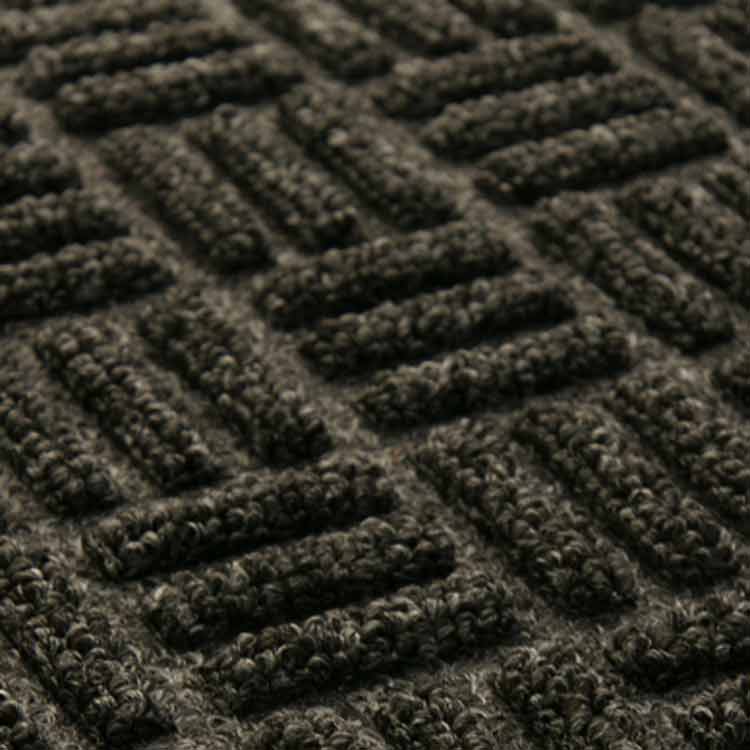Wellington Texture Shot Large Wellington Rubber Backed Carpet Mat close-up
