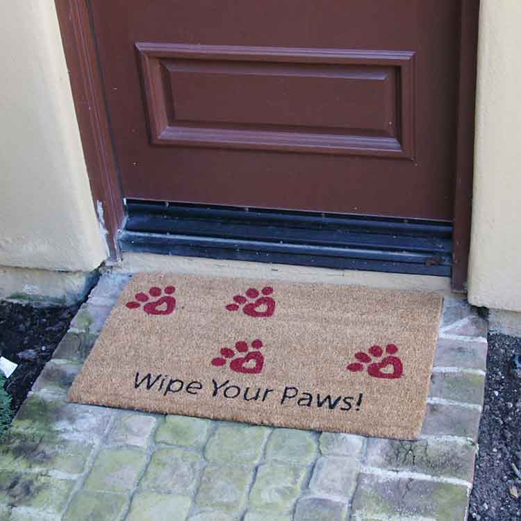 Wipe-Your-Paws-Doormat-Action-02-Large Wipe Your Paws! Doormat