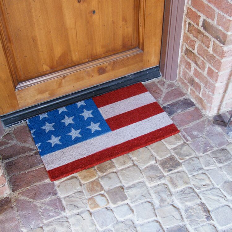Decorate Your Entryway with this Coir Mat on the Fourth of July
